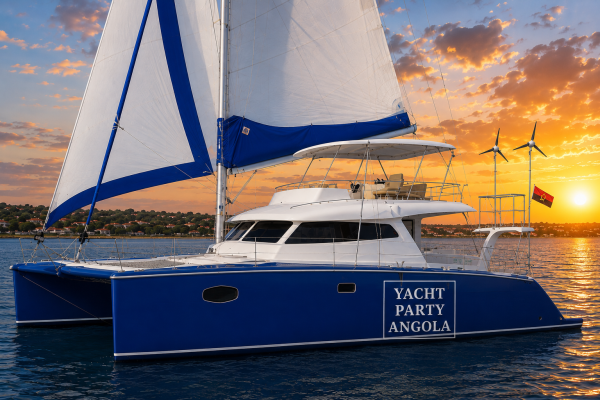 Passeio de veleiro catamarã na Baía de Luanda